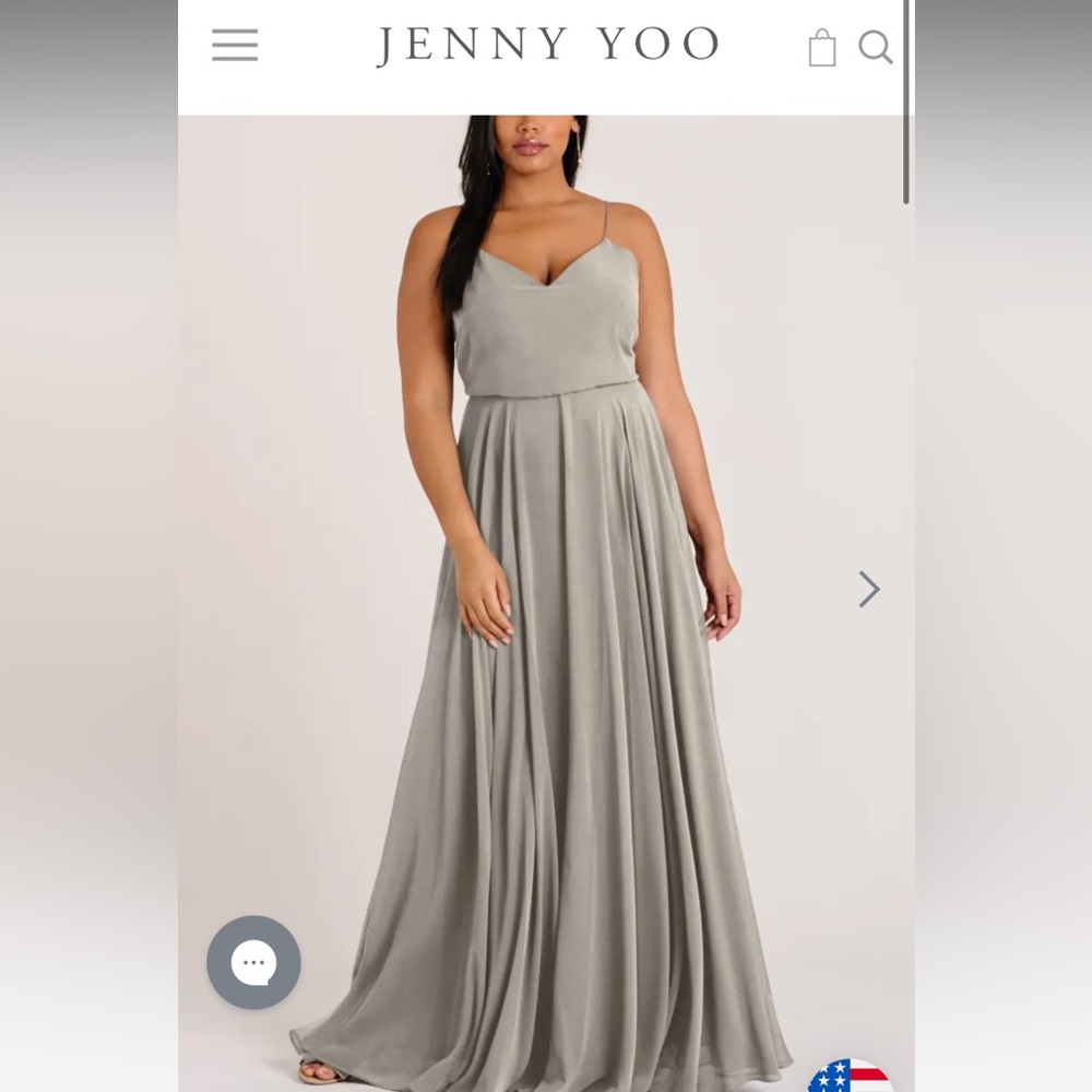 Jenny yoo inesse bridesmaid dress in earl gray- size 10
